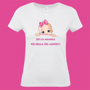 T-shirt SEI LA MAMMA PIU BELLA DEL MONDO 