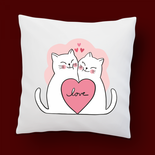 Cuscino COUPLE LOVE CAT 